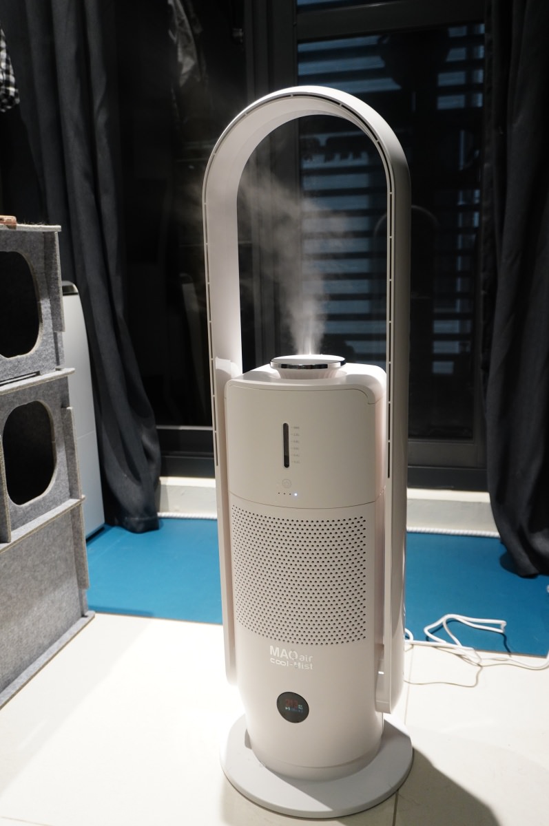 air cool-Mist 白酷咪3in1清淨加濕無扇葉風扇 | 養貓必備清淨機風扇加濕機多合一清淨加濕無扇葉風扇
