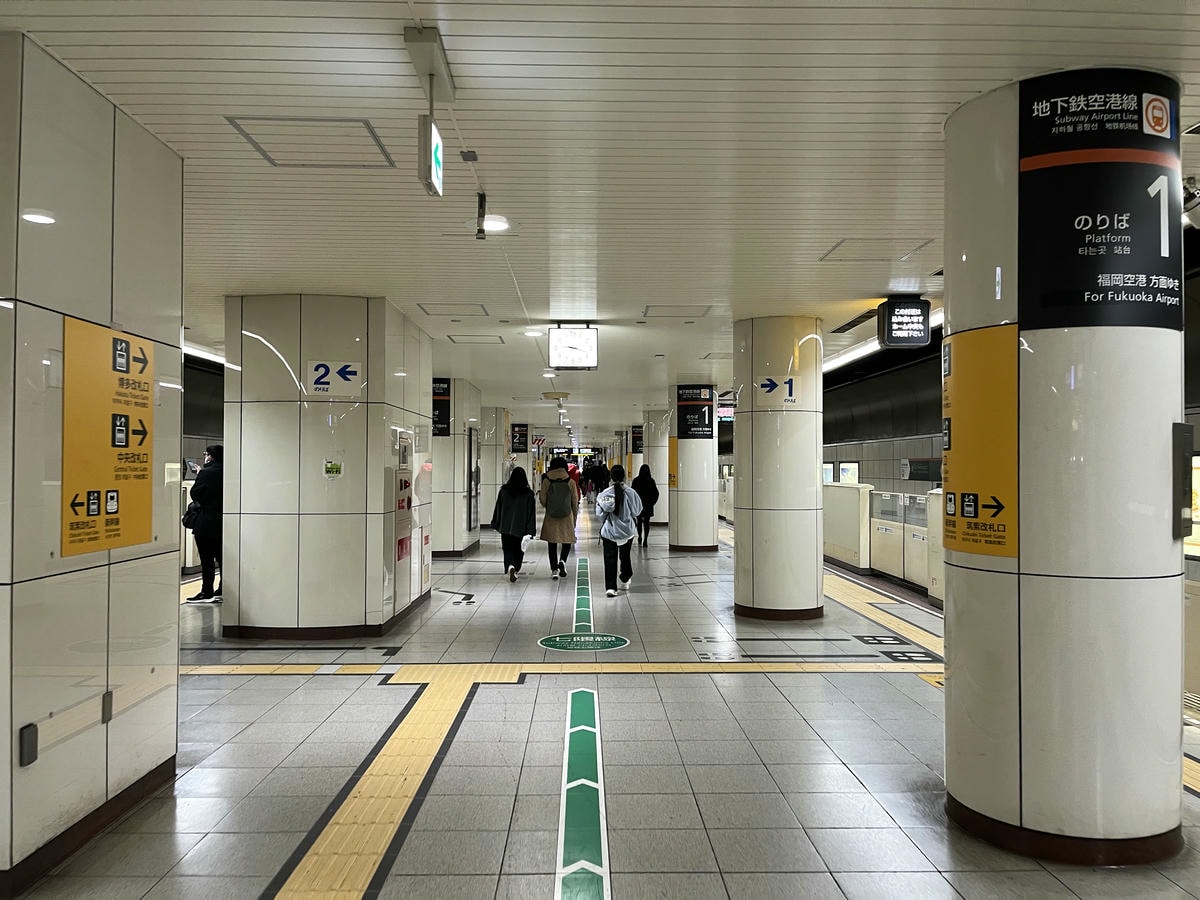 福岡地鐵 | 可直接刷信用卡入站 | 機場線 | 七隈線 | 福岡地鐵路線圖