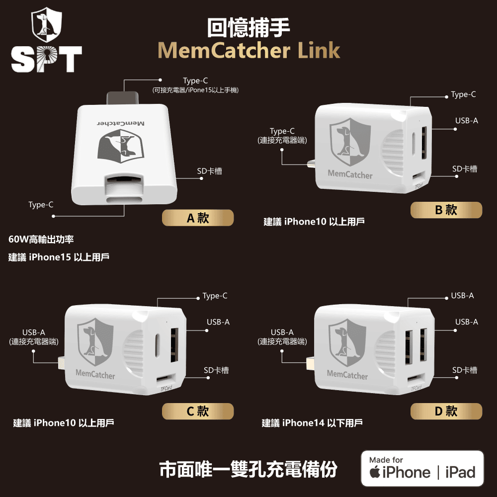 SPT 回憶捕手 Link A  | 超薄方便攜帶備份方案 | 出國回飯店馬上備份