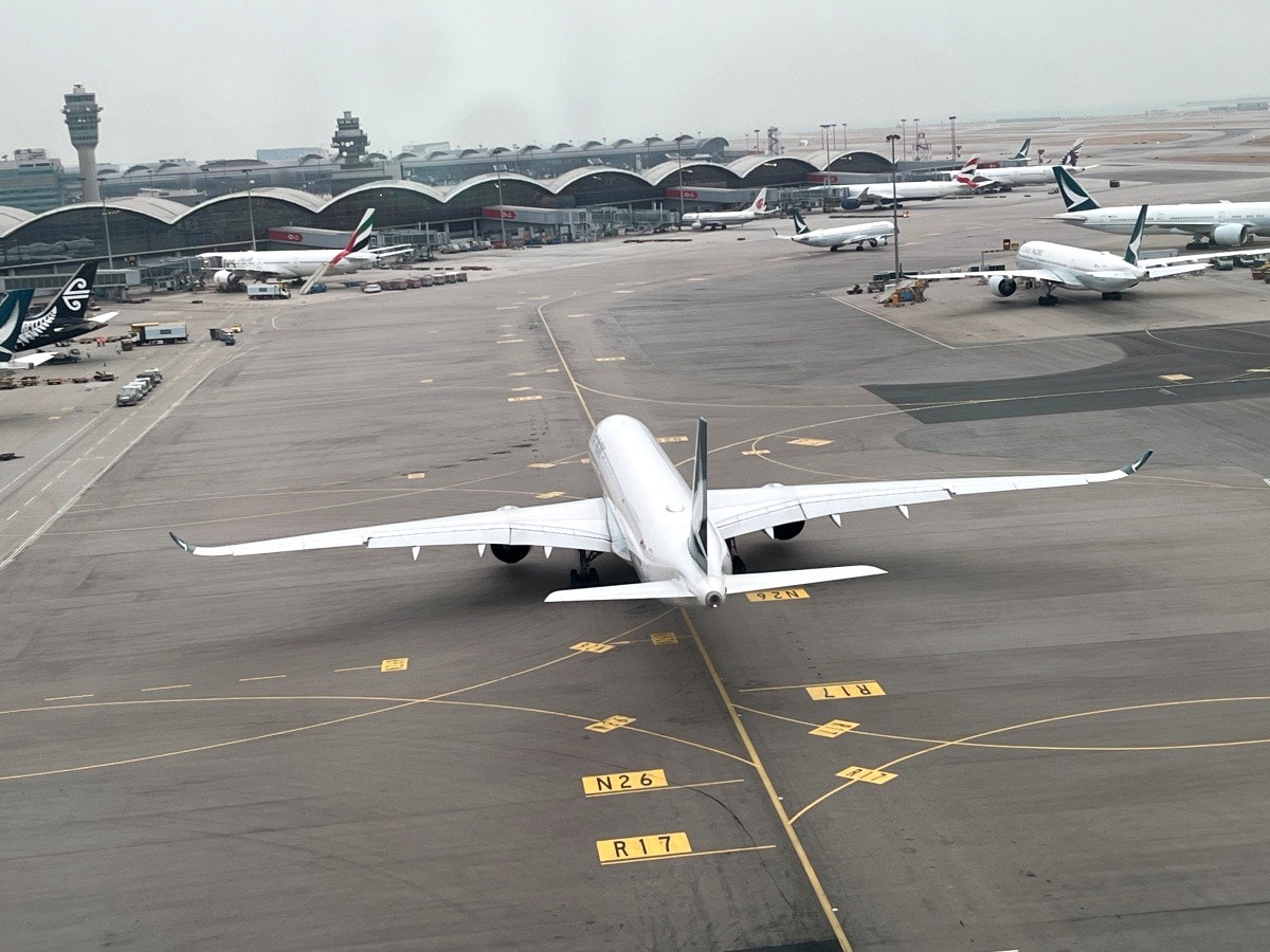 香港快運 HK EXPRESS 香港-臺北桃園 全新A321neo | 空橋觀景臺 | 可以看飛機的麥當勞
